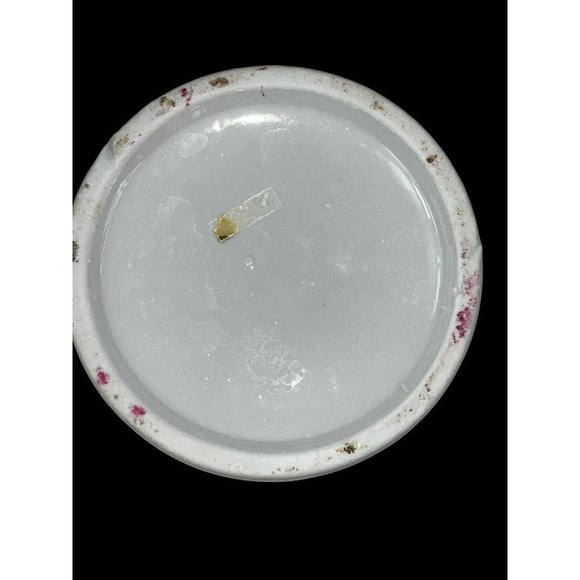 2 Ceramic Oval Trinket Box Floral Motif Gold Rim Blue White Lidded Dish Dainty - Picture 7 of 7